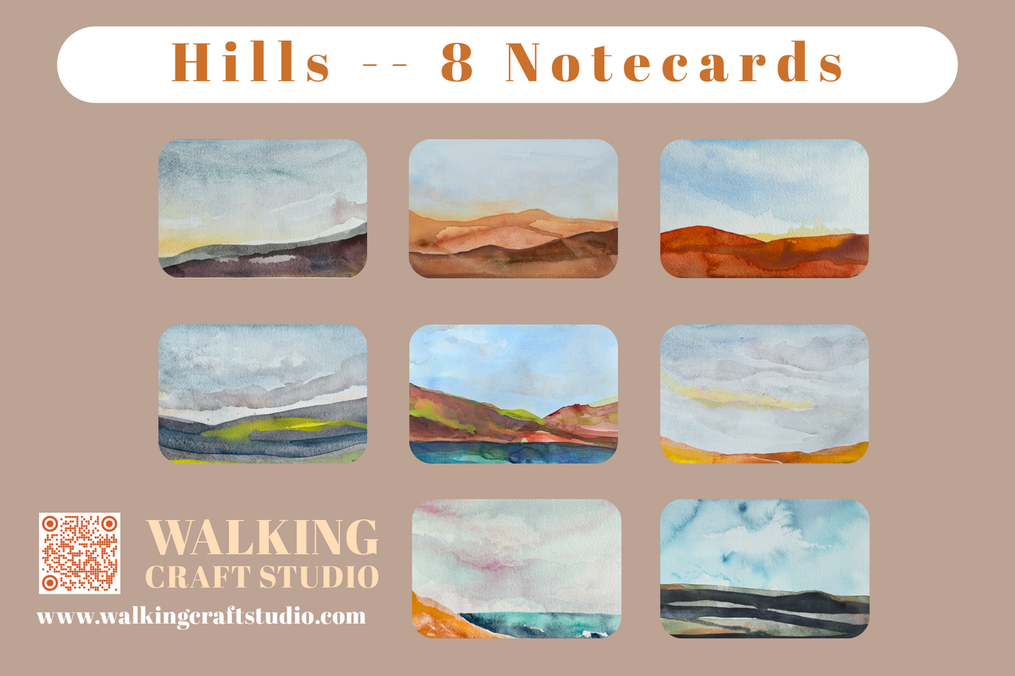 Notecard Set (Hills)